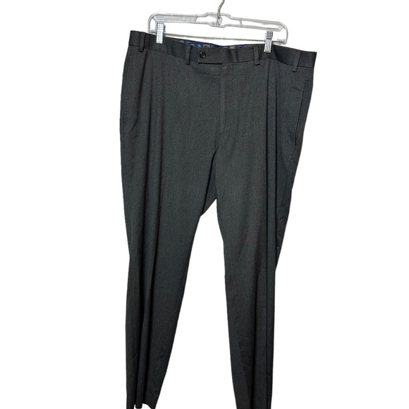 Lauren Ralph Lauren Charcoal Gray Flat Front Classic Fit Men Pants Size 38 X 30 - Picture 6 of 10